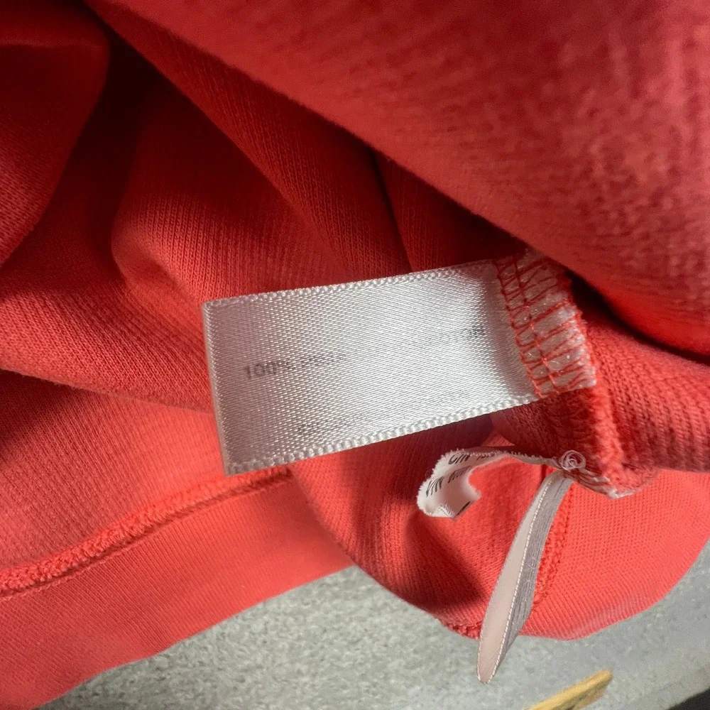 Cutter & Buck Quarter Zip Pullover Womens Large Coral Pima Cotton Ribbed Athlete